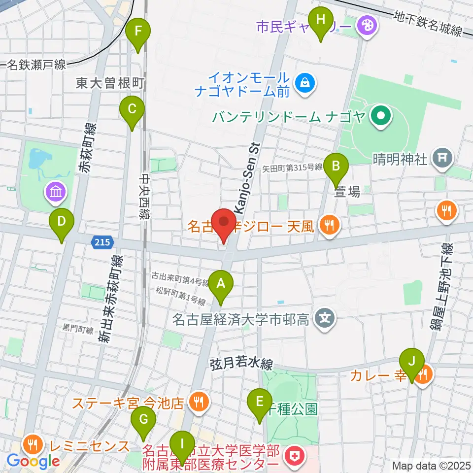 WALTER'S JUKE周辺のコンビニエンスストア一覧地図
