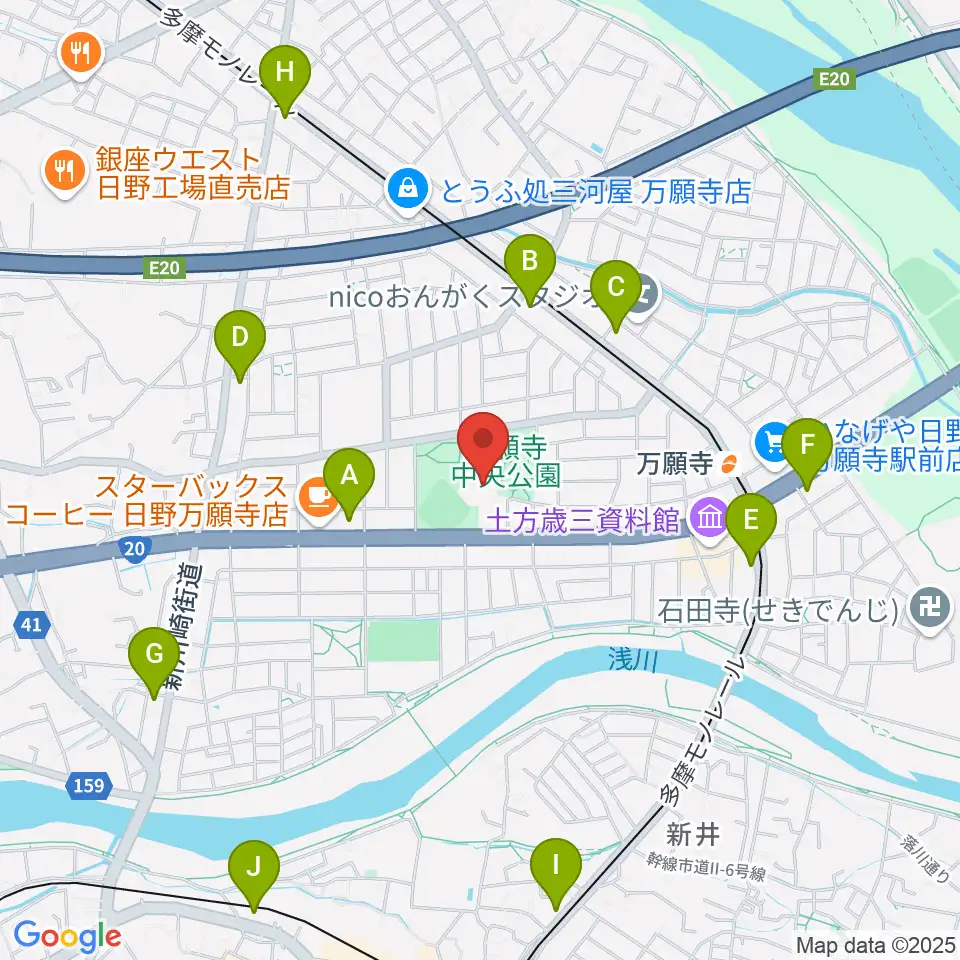 安養寺本堂・客殿地下ホール周辺のコンビニエンスストア一覧地図
