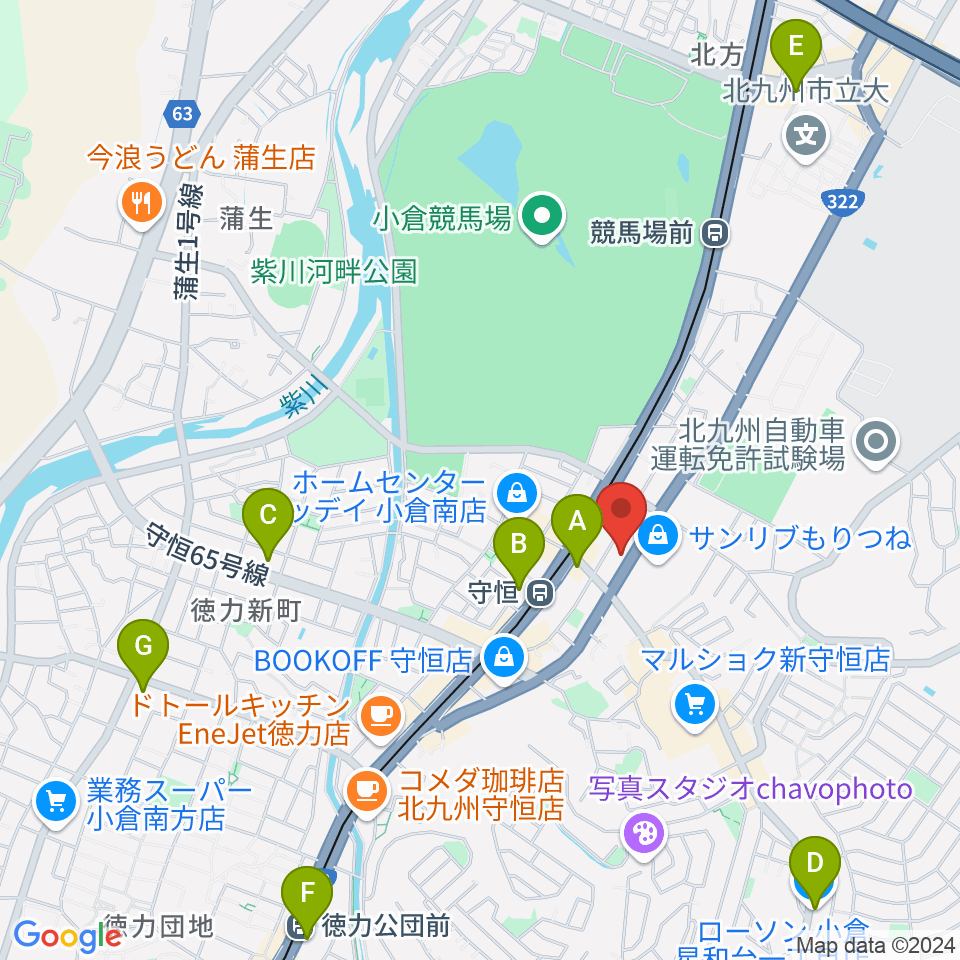 88ネルソン周辺のコンビニエンスストア一覧地図