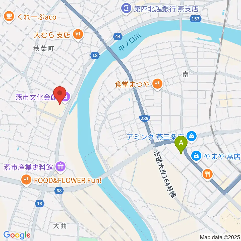 燕市文化会館周辺のコンビニエンスストア一覧地図