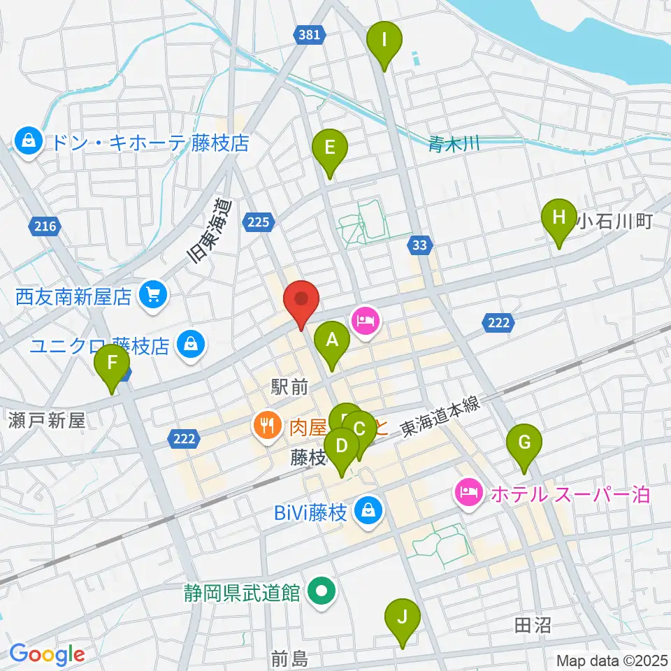 藤枝ココペリ周辺のコンビニエンスストア一覧地図