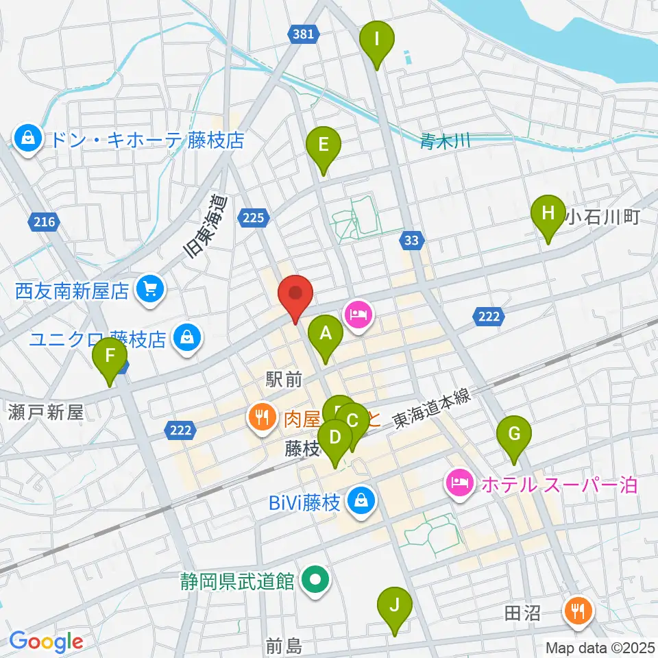 藤枝ココペリ周辺のコンビニエンスストア一覧地図
