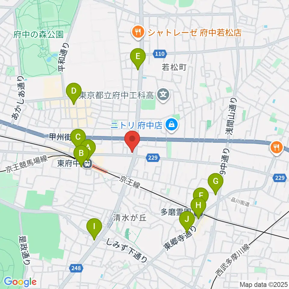 ミュージックサロン・サングレース周辺のコンビニエンスストア一覧地図