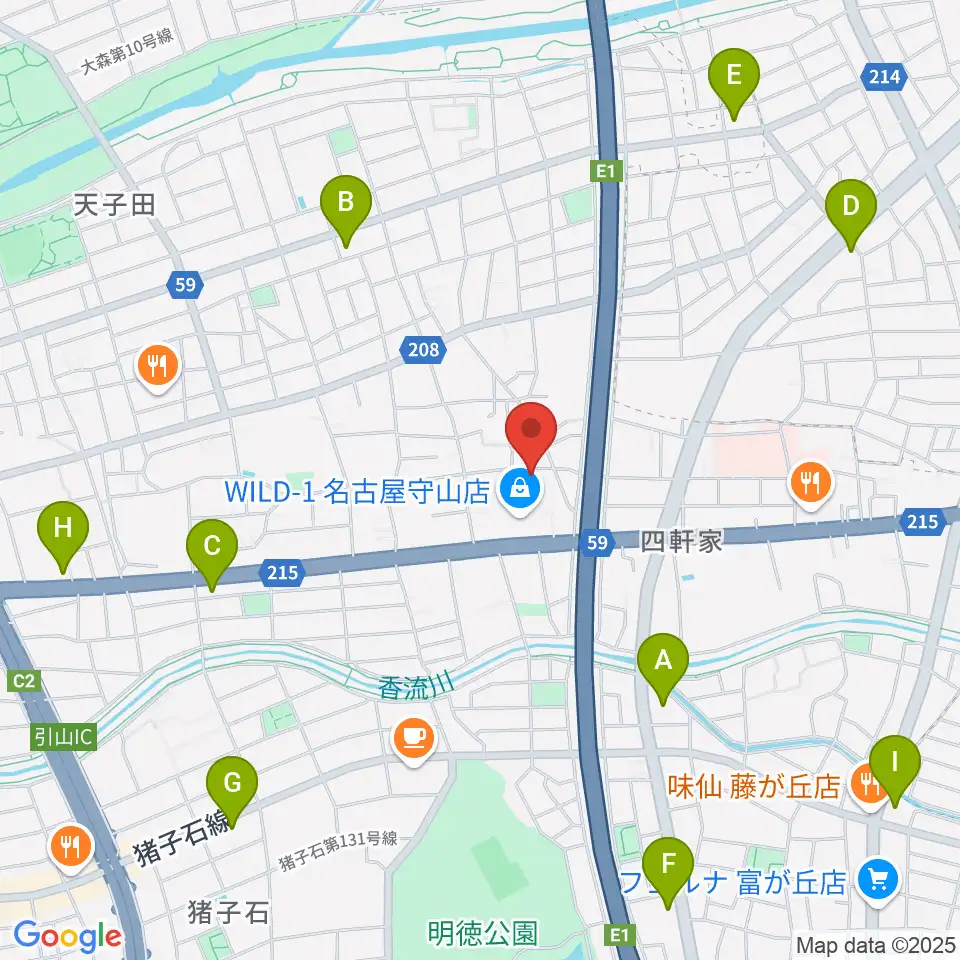 さくらホール周辺のコンビニエンスストア一覧地図
