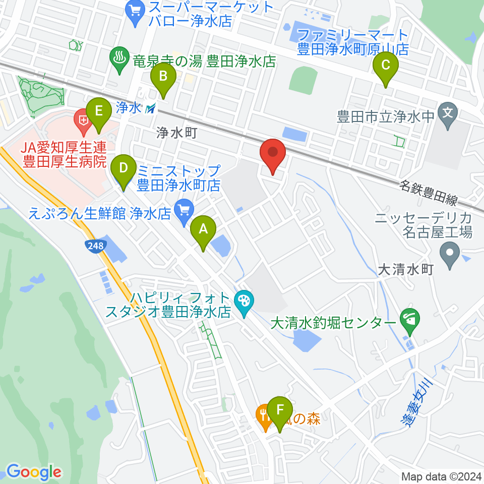 ピアチェーレ周辺のコンビニエンスストア一覧地図