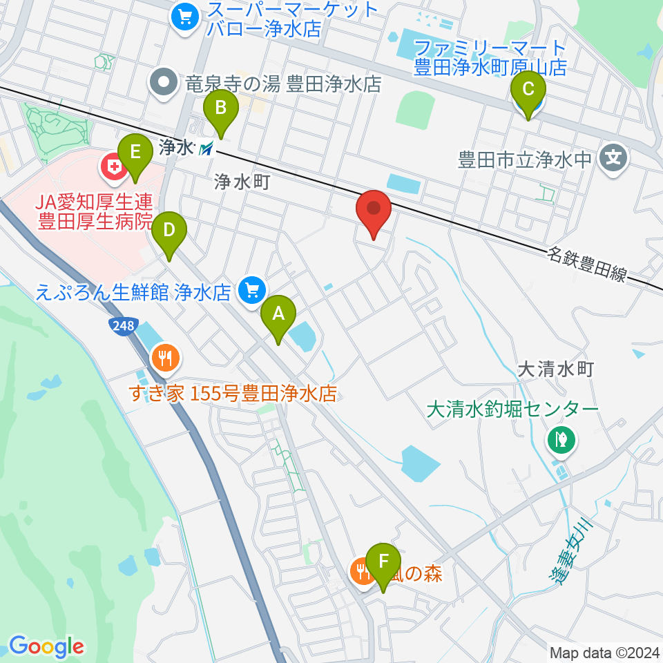 ピアチェーレ周辺のコンビニエンスストア一覧地図