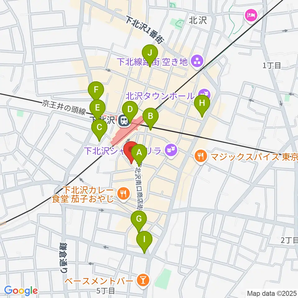 JAZZY SPORT下北沢周辺のコンビニエンスストア一覧地図