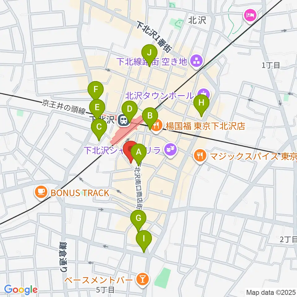 JAZZY SPORT下北沢周辺のコンビニエンスストア一覧地図