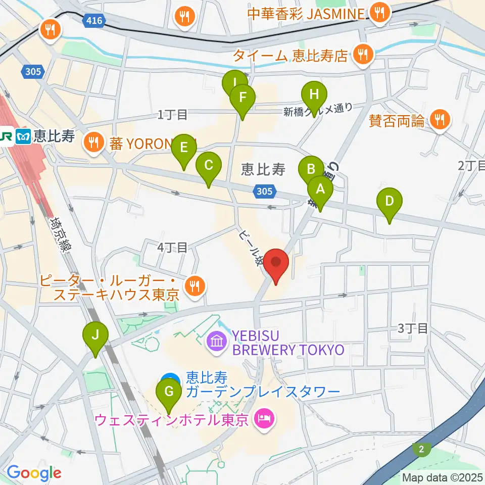 日仏会館ホール周辺のコンビニエンスストア一覧地図