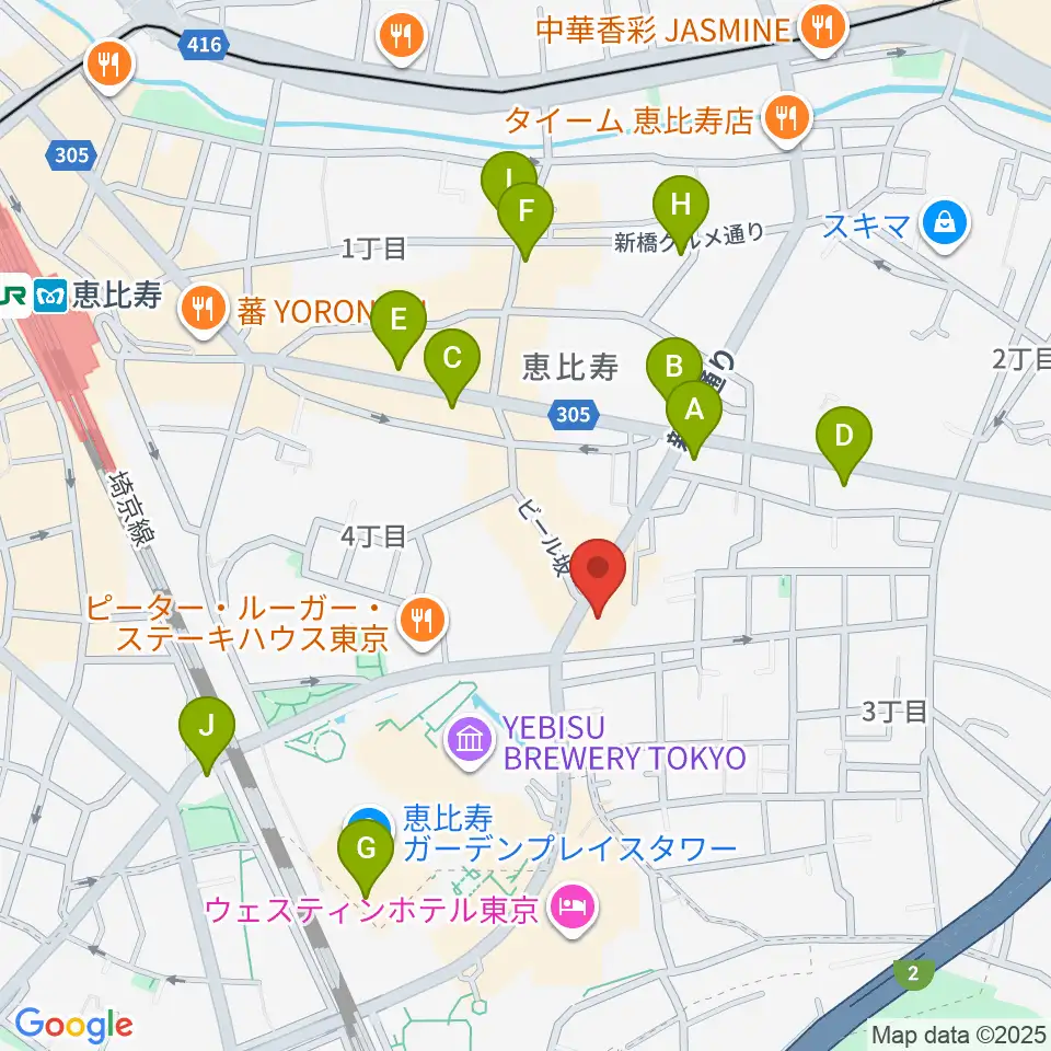 日仏会館ホール周辺のコンビニエンスストア一覧地図