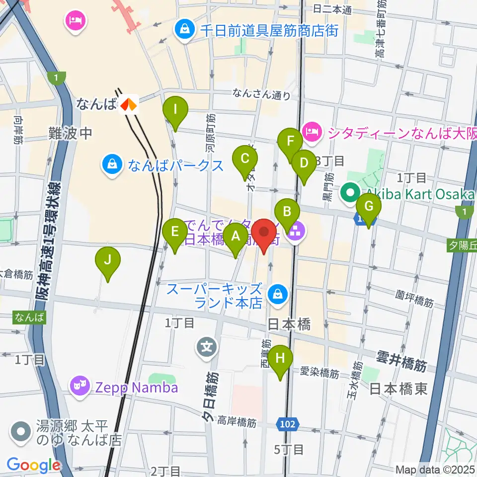日本橋ポルックスシアター周辺のコンビニエンスストア一覧地図