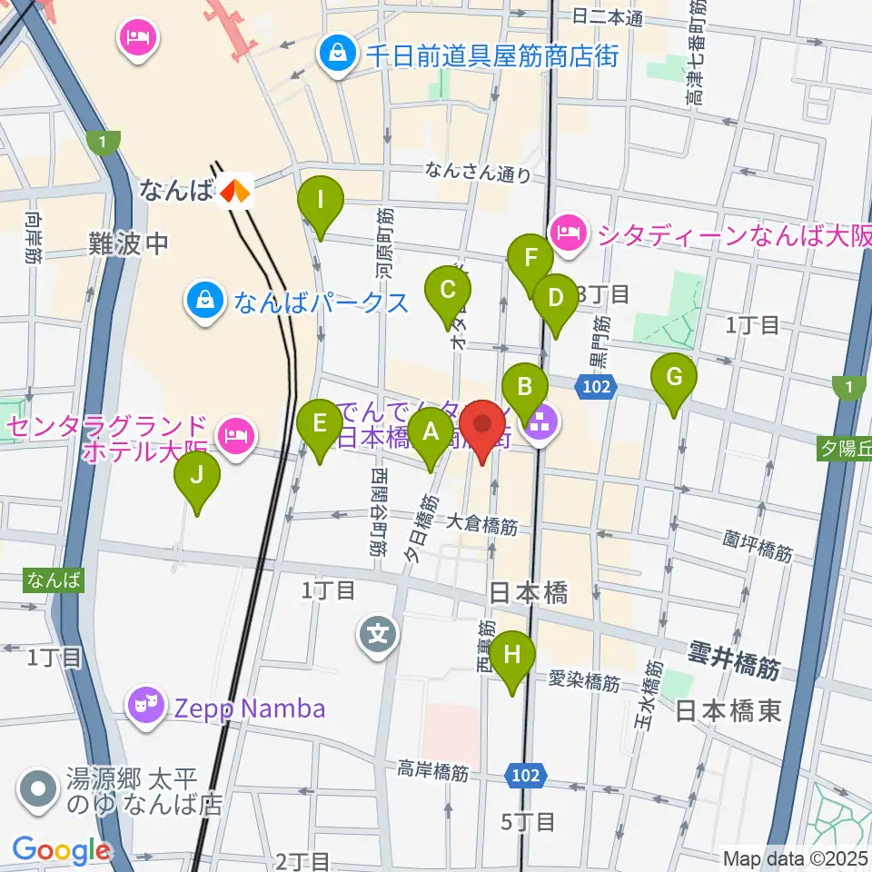 日本橋ポルックスシアター周辺のコンビニエンスストア一覧地図