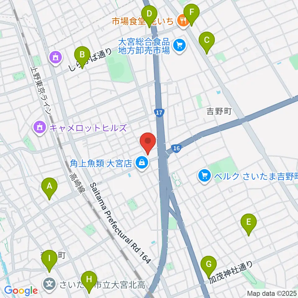 さいたまピアノ工房周辺のコンビニエンスストア一覧地図