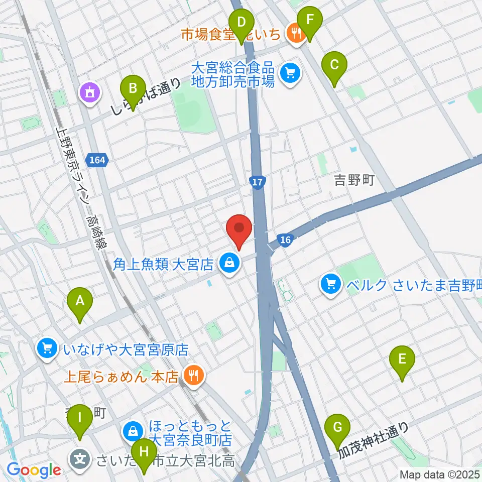 さいたまピアノ工房周辺のコンビニエンスストア一覧地図