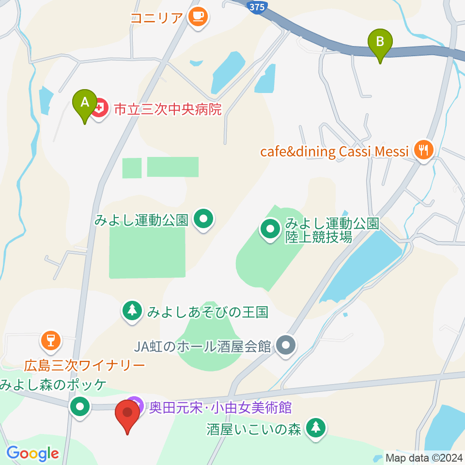 奥田元宋・小田女美術館周辺のコンビニエンスストア一覧地図