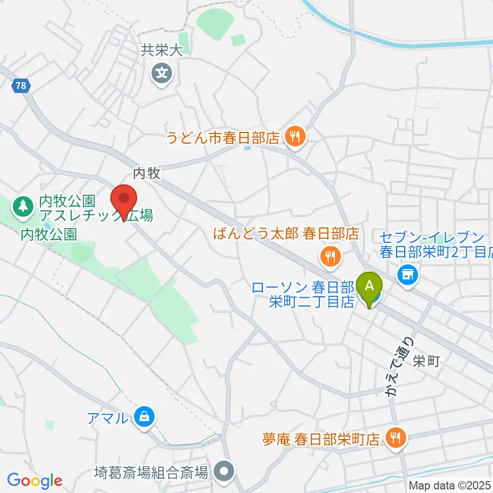 シオンピアノ工房周辺のコンビニエンスストア一覧地図