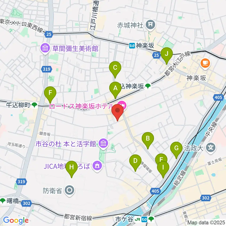 ミュージックスタジオユニバース周辺のコンビニエンスストア一覧地図