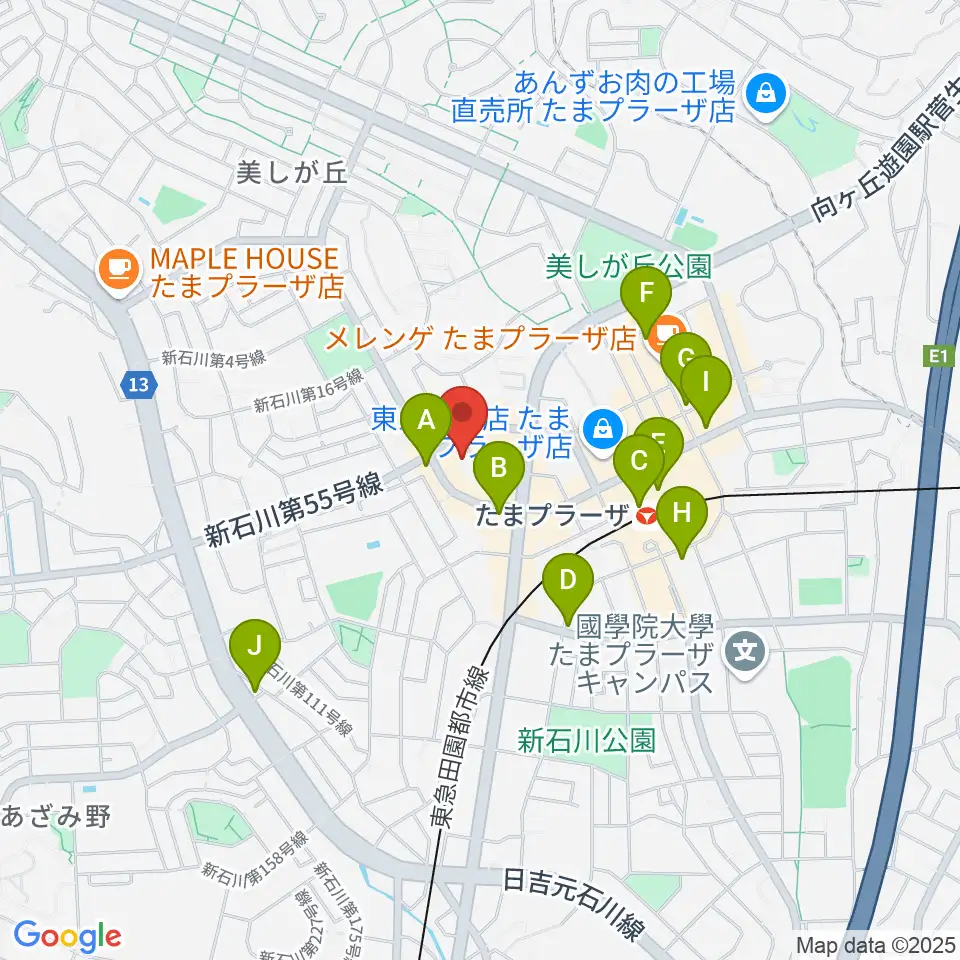 岡村考二フルート教室周辺のコンビニエンスストア一覧地図