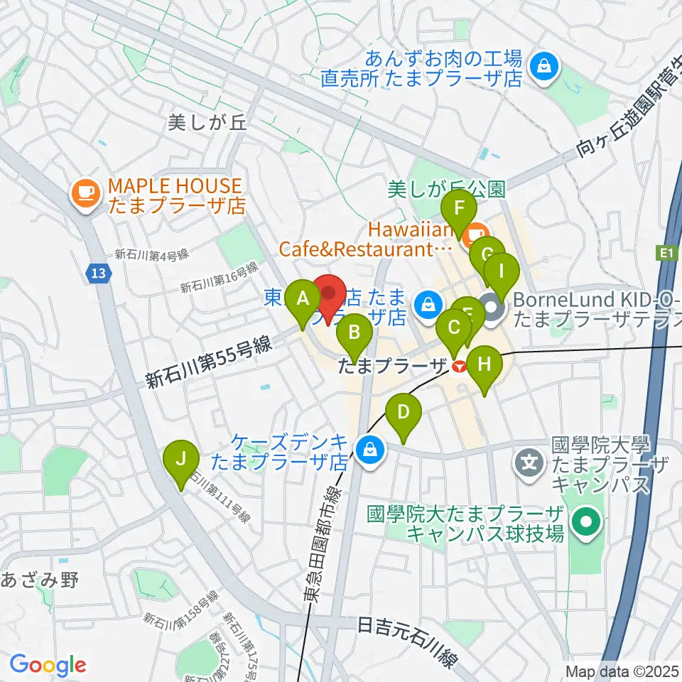 岡村考二フルート教室周辺のコンビニエンスストア一覧地図