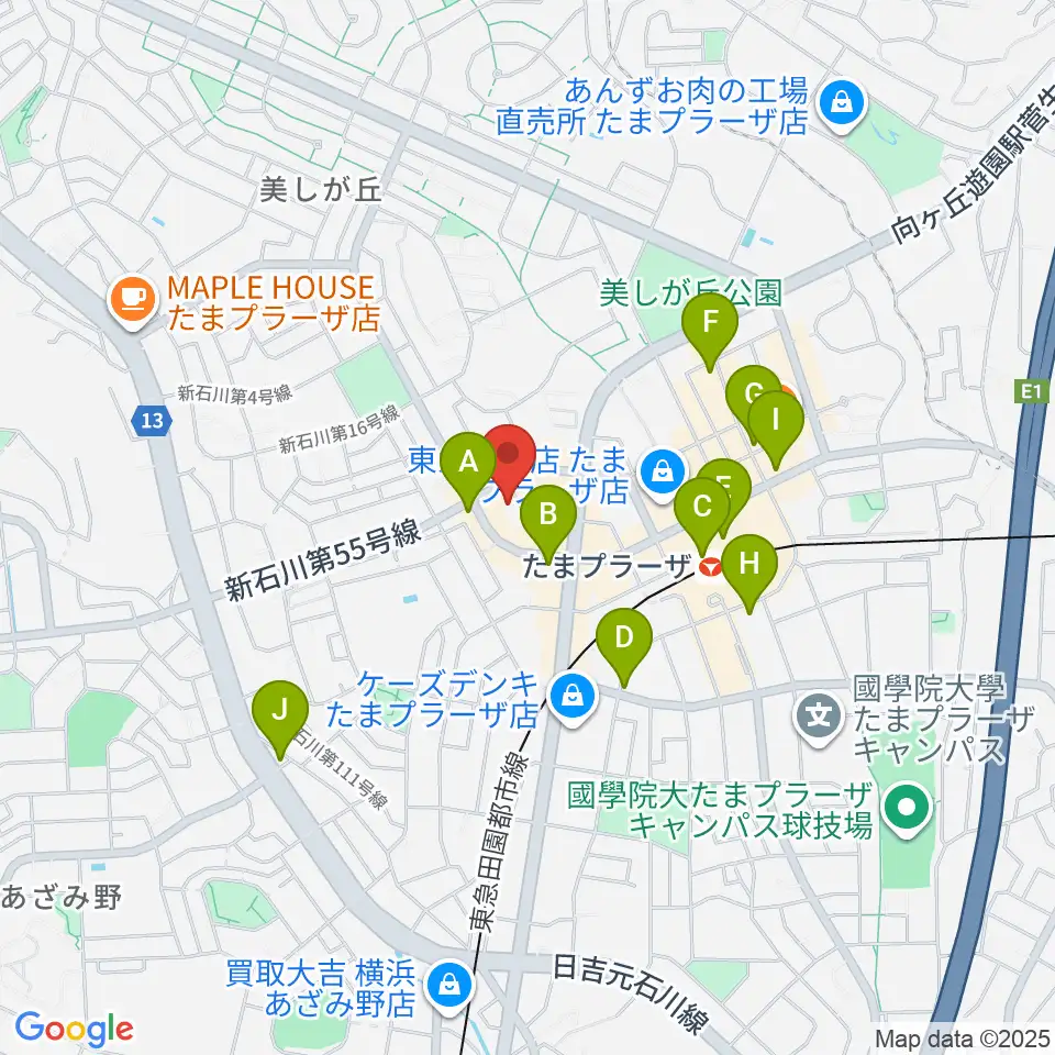 岡村考二フルート教室周辺のコンビニエンスストア一覧地図