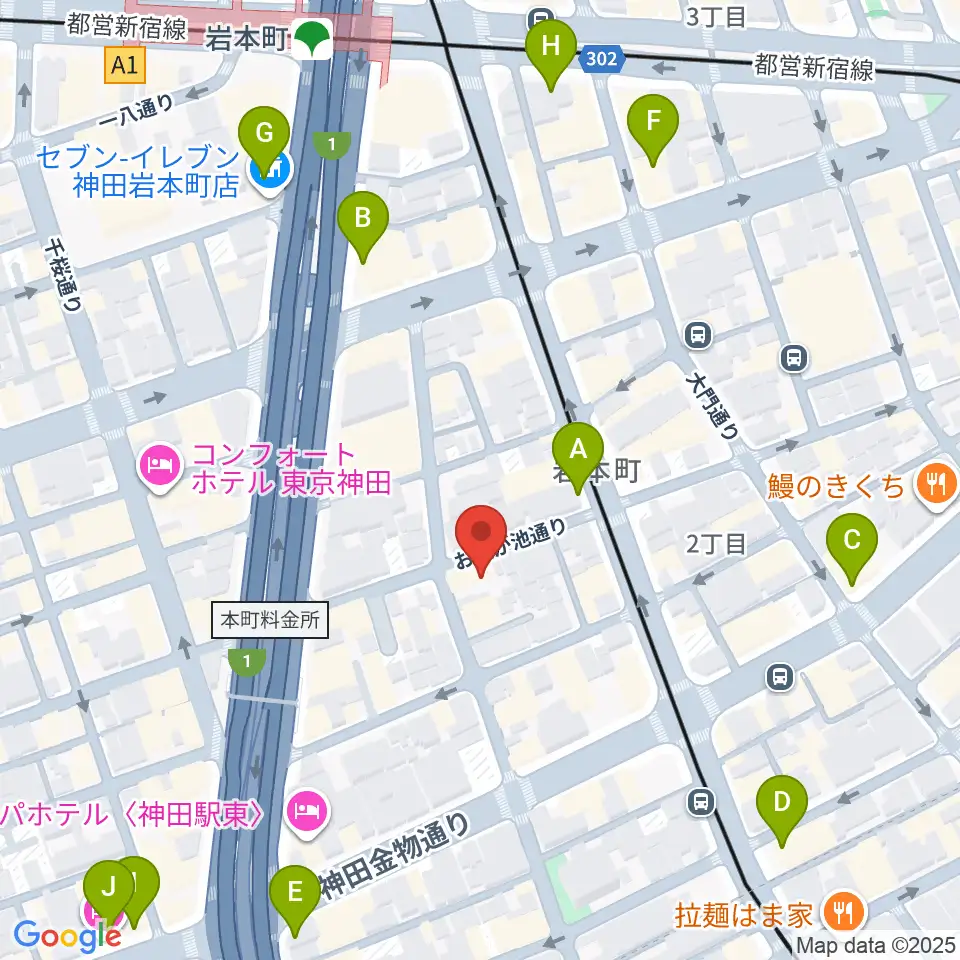 モリダイラ楽器 M's Space周辺のコンビニエンスストア一覧地図