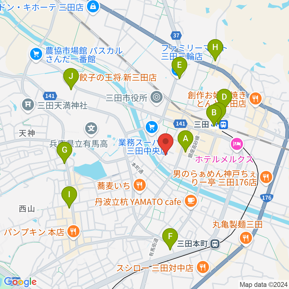 平瀬楽器周辺のコンビニエンスストア一覧地図