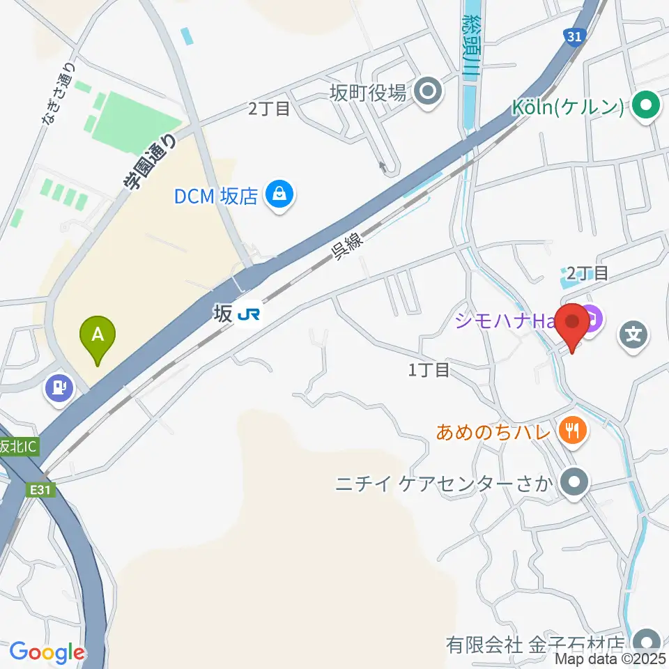 シモハナホール周辺のコンビニエンスストア一覧地図