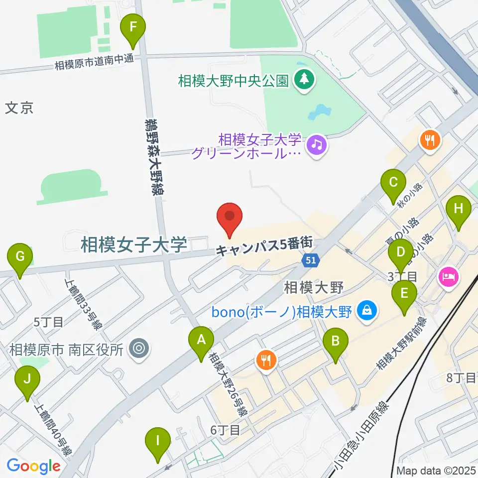 相模楽器 ロビー店周辺のコンビニエンスストア一覧地図