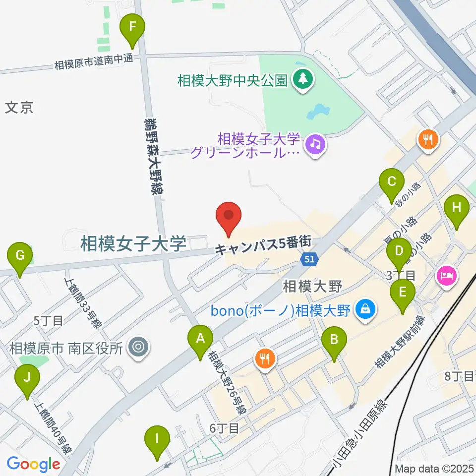 相模楽器 ロビー店周辺のコンビニエンスストア一覧地図