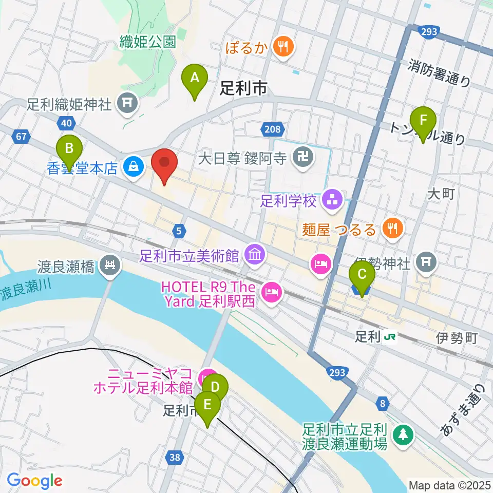 サウンド・ジムあしかが周辺のコンビニエンスストア一覧地図