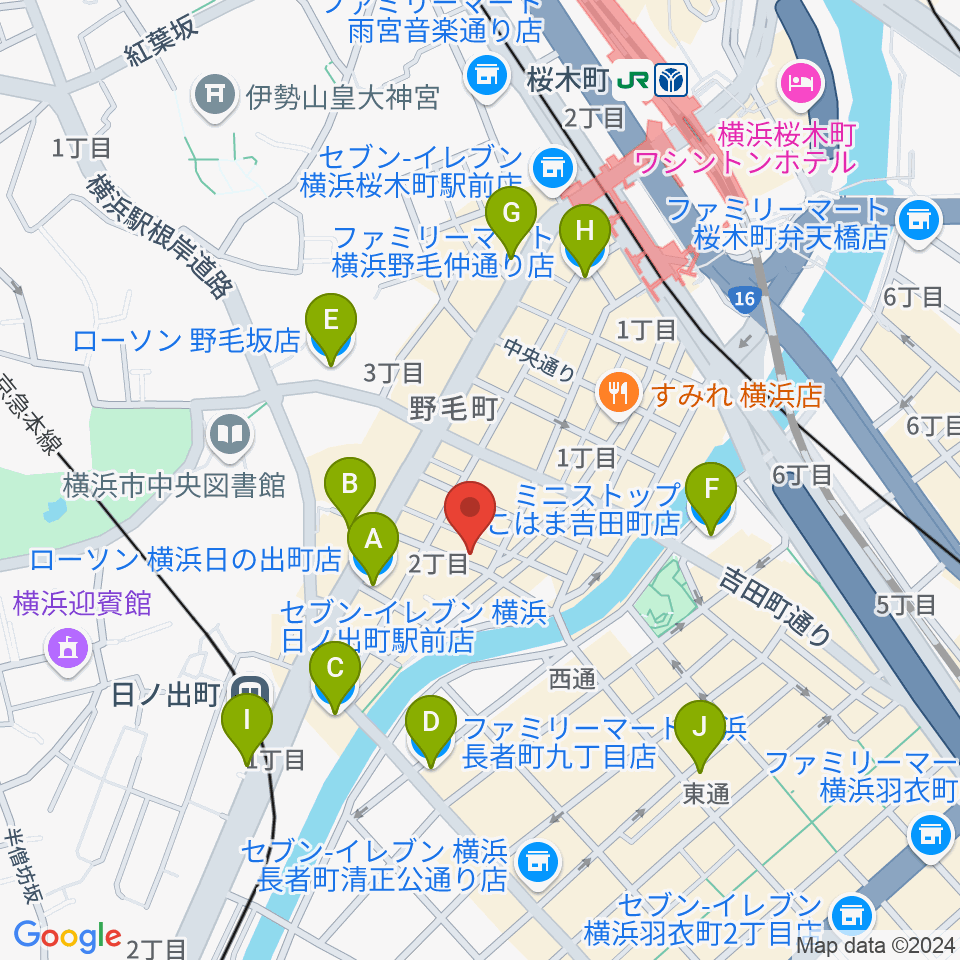 Jazz Spot DOLPHY周辺のコンビニエンスストア一覧地図