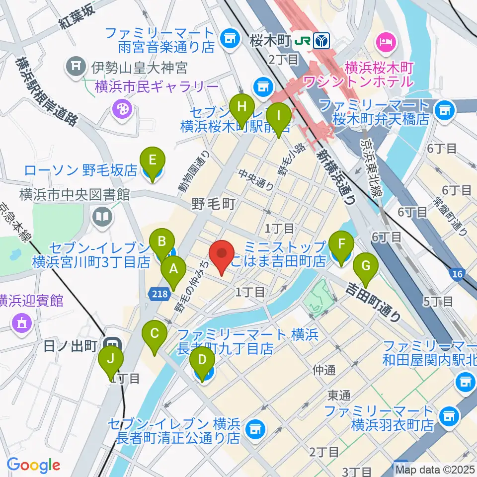 Jazz Spot DOLPHY周辺のコンビニエンスストア一覧地図