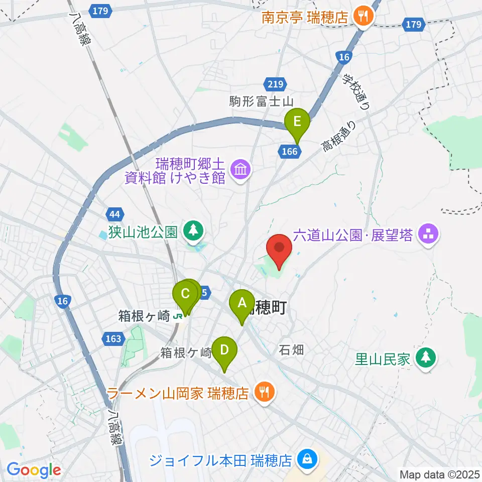 瑞穂ビューパーク・スカイホール周辺のコンビニエンスストア一覧地図