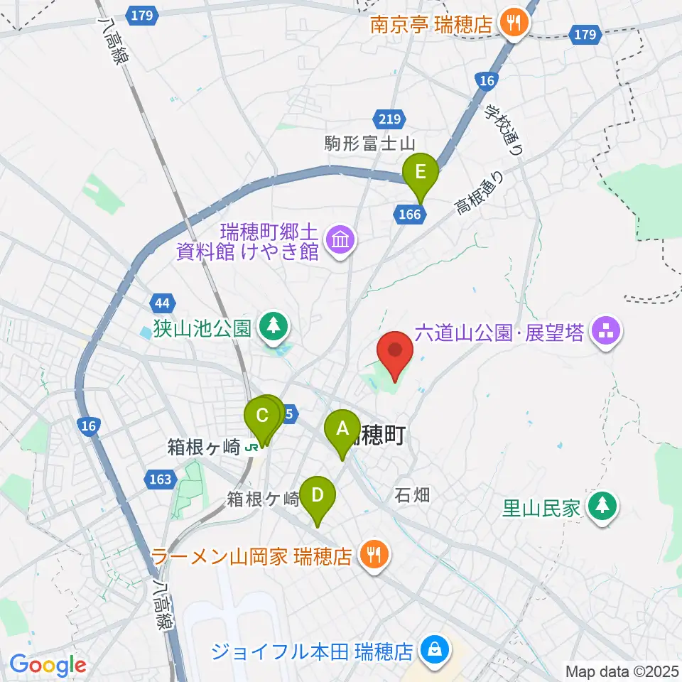 瑞穂ビューパーク・スカイホール周辺のコンビニエンスストア一覧地図