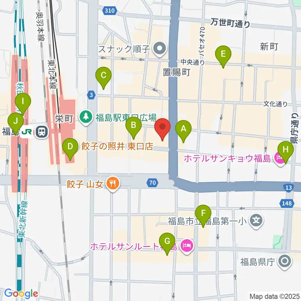 ユー・ワンミュージック周辺のコンビニエンスストア一覧地図