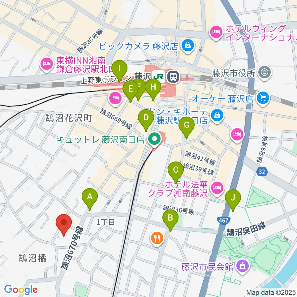 ル・クラシック周辺のコンビニエンスストア一覧地図