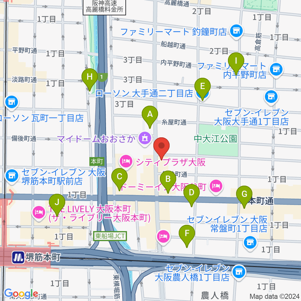 Live bar Teasin'周辺のコンビニエンスストア一覧地図