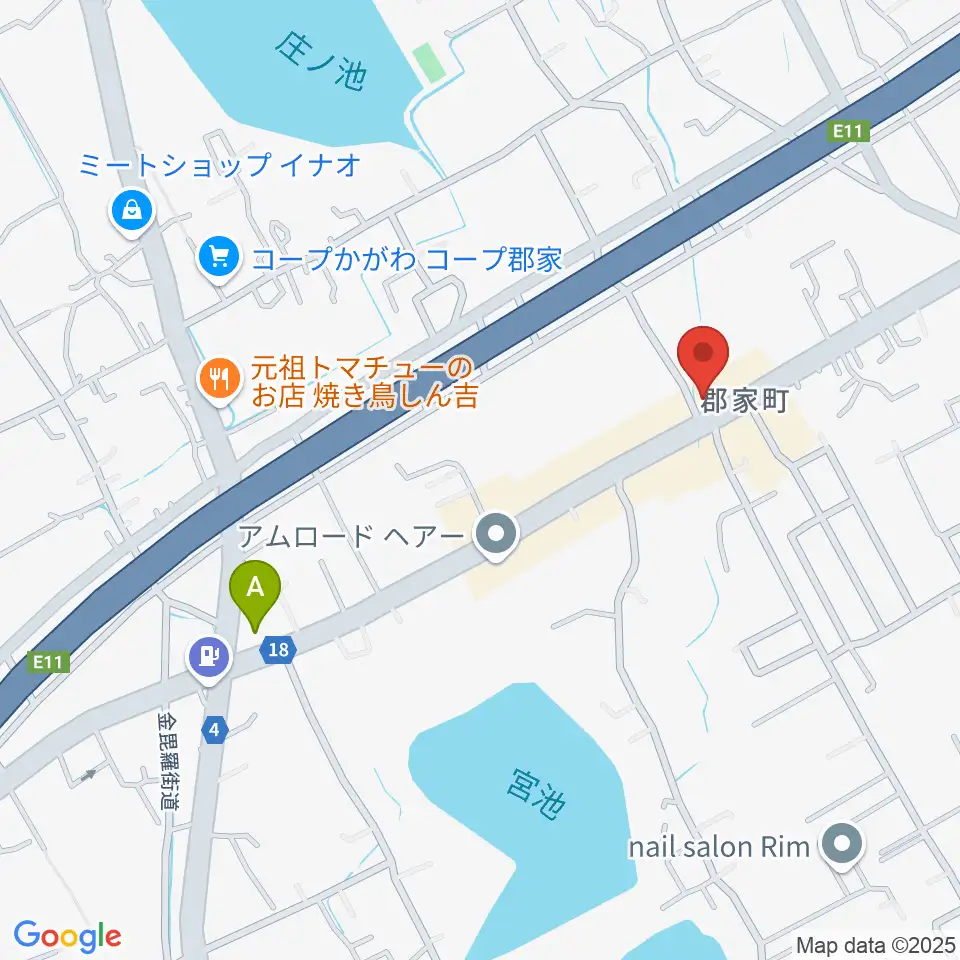 オオサカヤ 丸亀郡家店周辺のコンビニエンスストア一覧地図