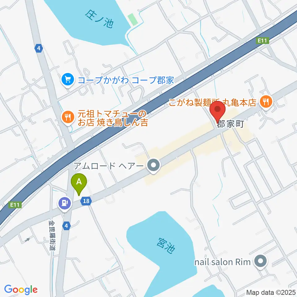 オオサカヤ 丸亀郡家店周辺のコンビニエンスストア一覧地図