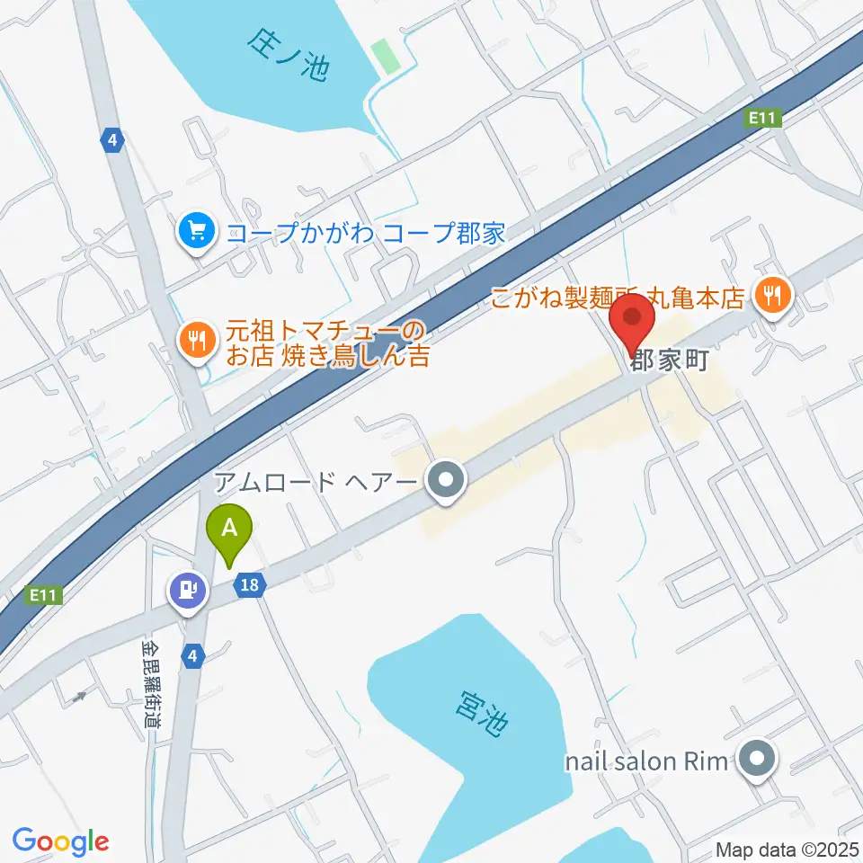 オオサカヤ 丸亀郡家店周辺のコンビニエンスストア一覧地図