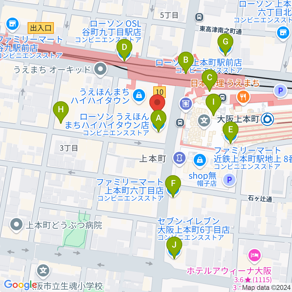 ウインド・スタイ周辺のコンビニエンスストア一覧地図