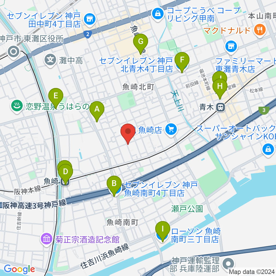 日本ピアノサービス周辺のコンビニエンスストア一覧地図