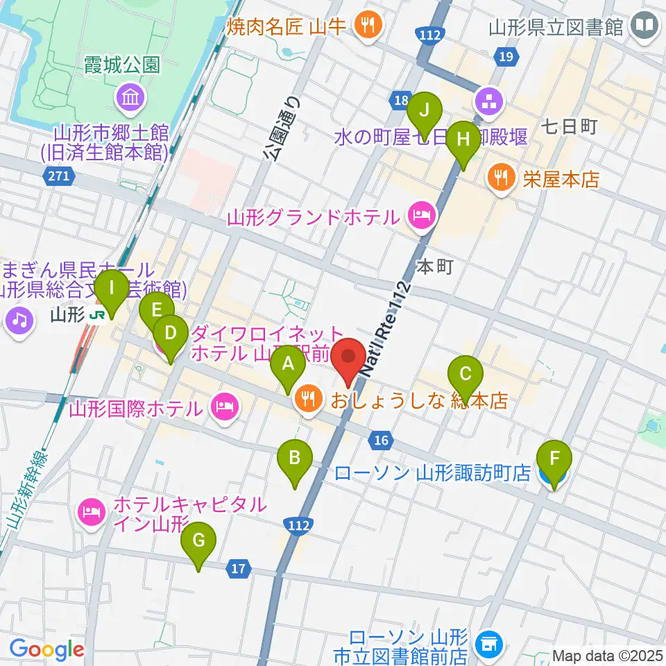 辻楽器店周辺のコンビニエンスストア一覧地図