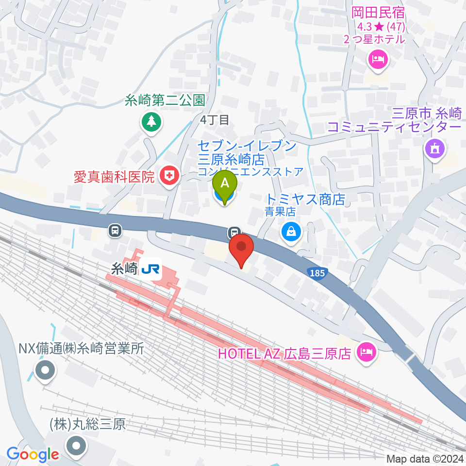 三原博志バイオリン工房周辺のコンビニエンスストア一覧地図