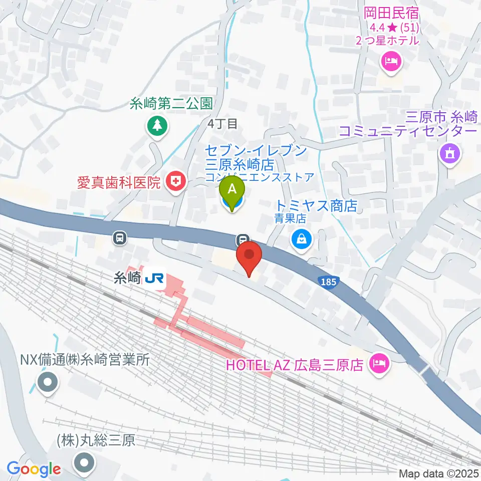 三原博志バイオリン工房周辺のコンビニエンスストア一覧地図