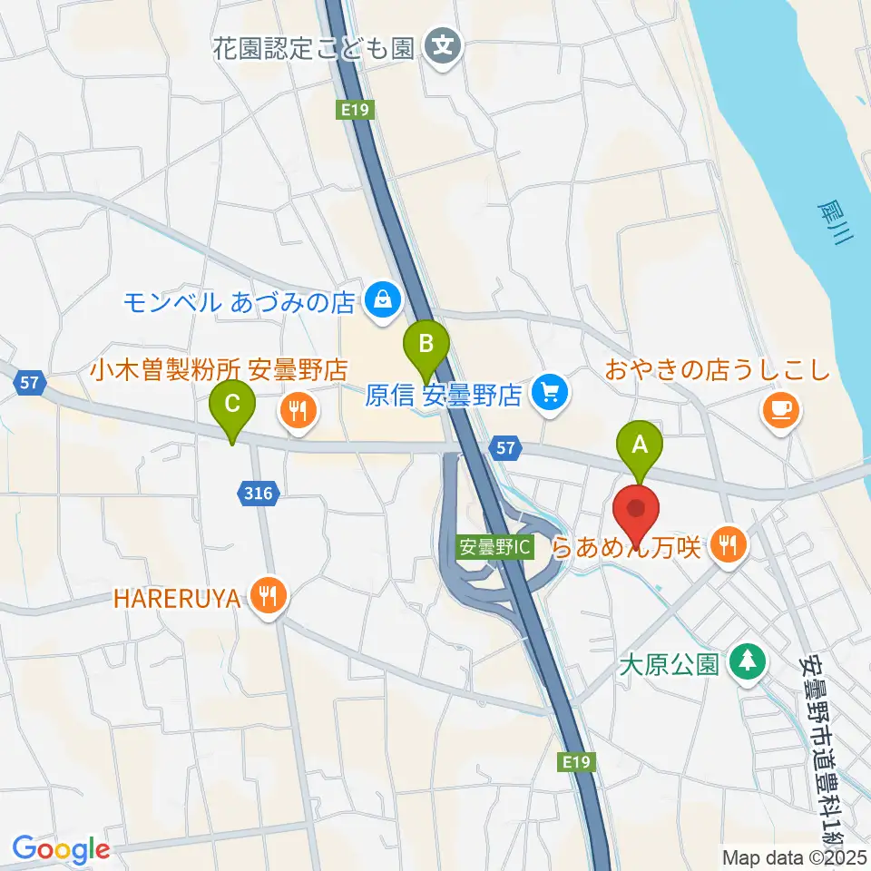 ギターショップEXCEL周辺のコンビニエンスストア一覧地図