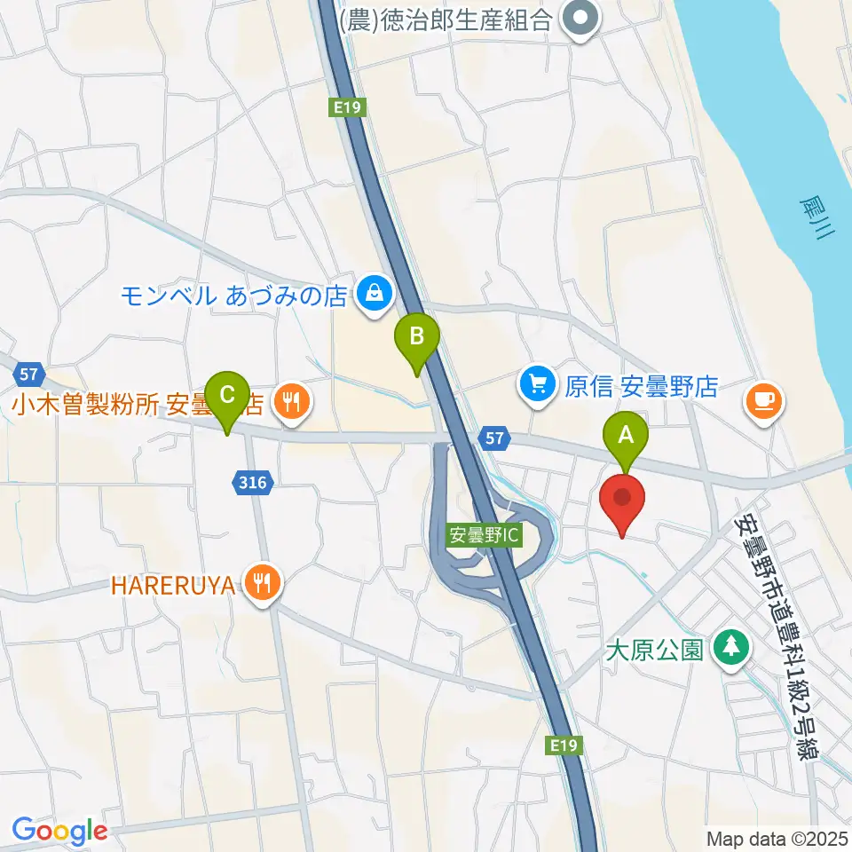 ギターショップEXCEL周辺のコンビニエンスストア一覧地図