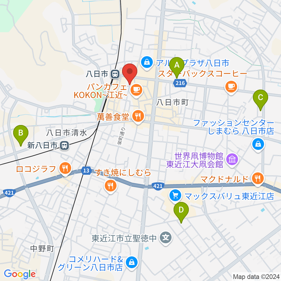 くらま楽器周辺のコンビニエンスストア一覧地図