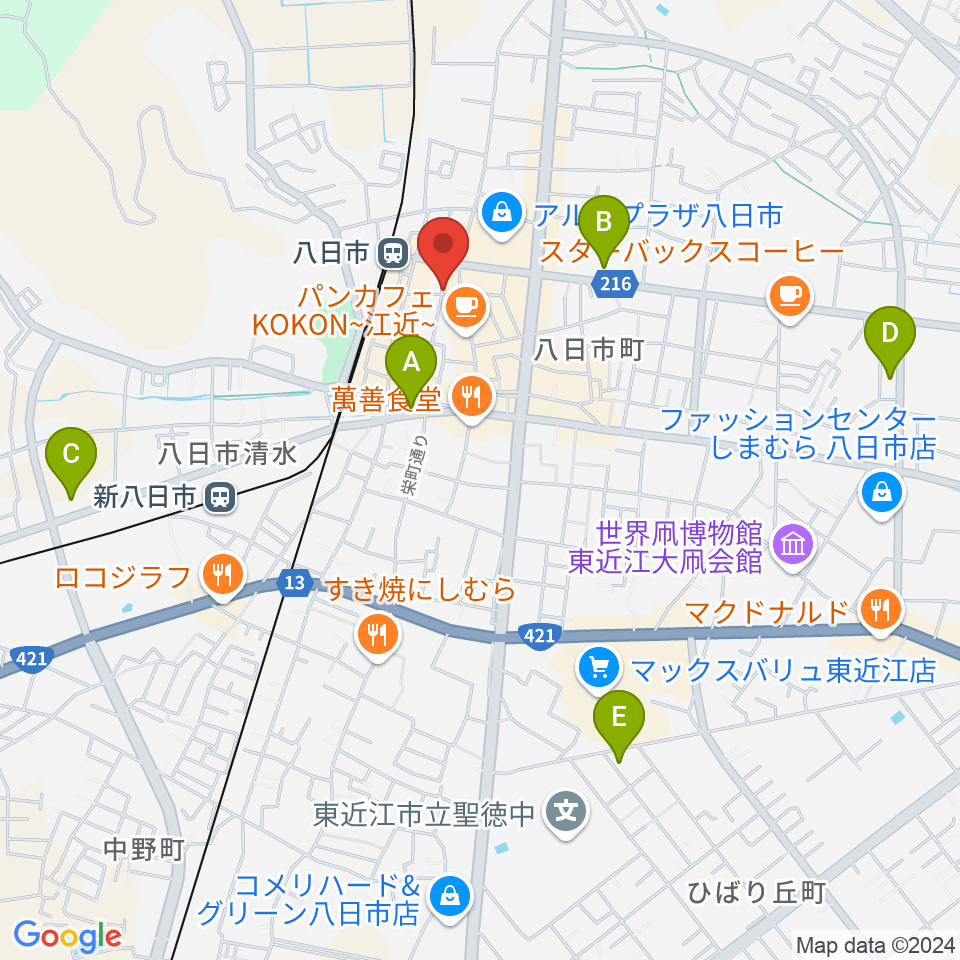 くらま楽器周辺のコンビニエンスストア一覧地図