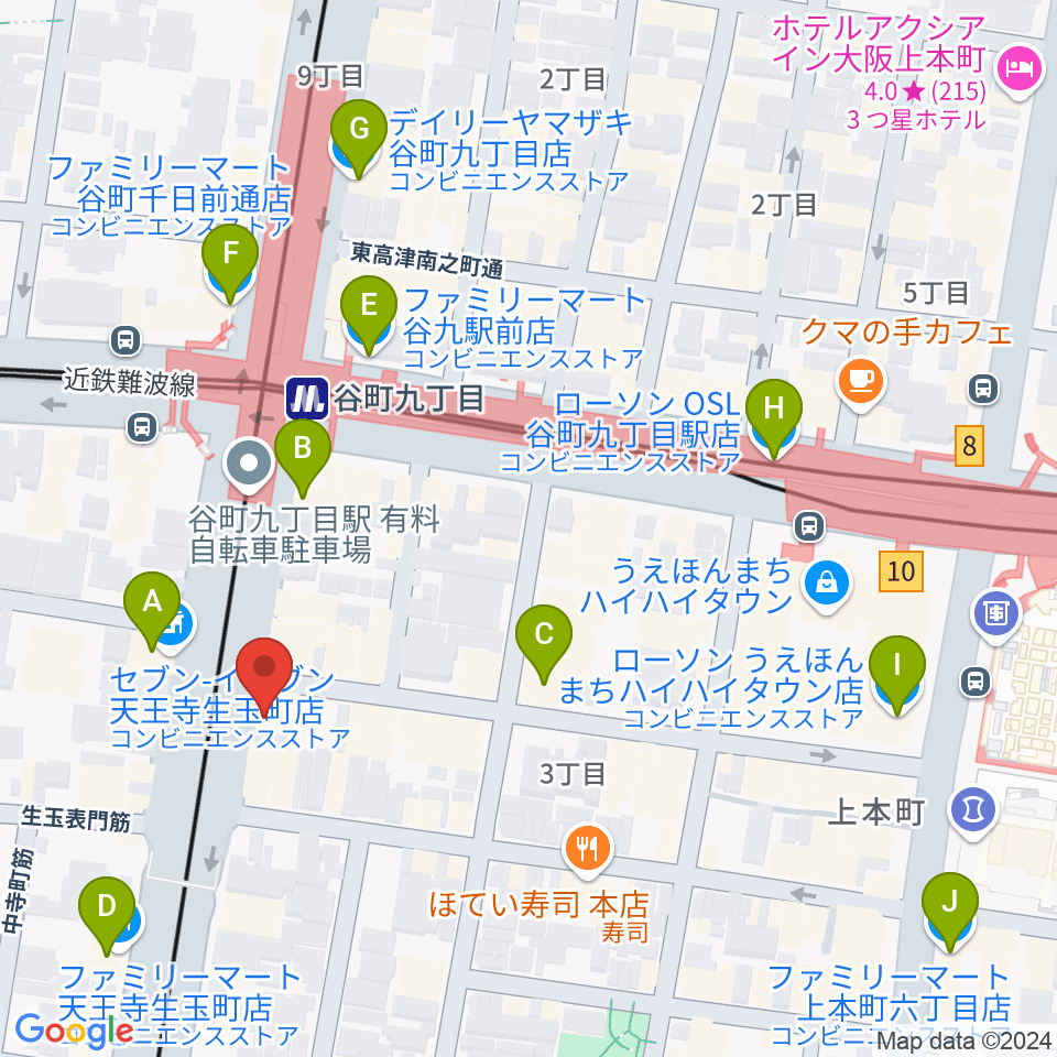 ドラムショップACT どらむ村周辺のコンビニエンスストア一覧地図